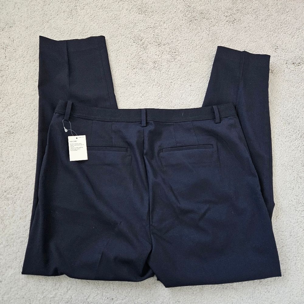 NWT Uniqlo | Smart Style Ankle Length Pants Navy Blue, Womens 32 - 33 - Picture 3 of 8